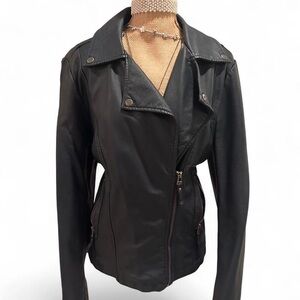 Women's Black Leather Jacket